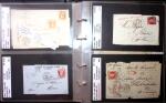 1849-1900 Près de 350 lettres classiques à la pièce,