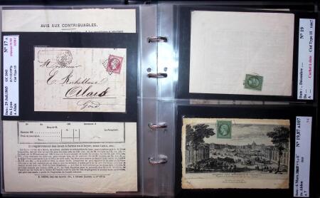 1849-1900 Près de 350 lettres classiques à la pièce,