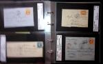 1849-1900 Près de 350 lettres classiques à la pièce,