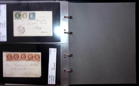 1849-1900 Près de 350 lettres classiques à la pièce,