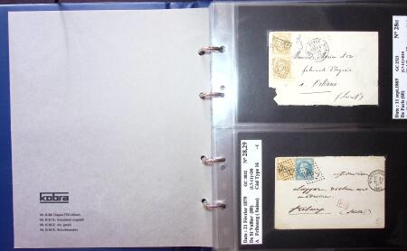 1849-1900 Près de 350 lettres classiques à la pièce,
