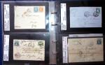 1849-1900 Près de 350 lettres classiques à la pièce,