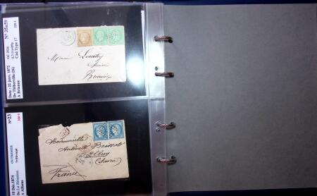 1849-1900 Près de 350 lettres classiques à la pièce,