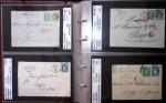 1849-1900 Près de 350 lettres classiques à la pièce,