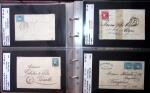 1849-1900 Près de 350 lettres classiques à la pièce,