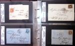 1849-1900 Près de 350 lettres classiques à la pièce,