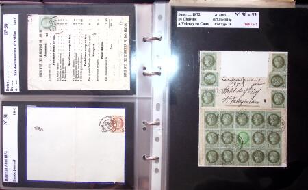 1849-1900 Près de 350 lettres classiques à la pièce,
