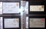 1849-1900 Près de 350 lettres classiques à la pièce,