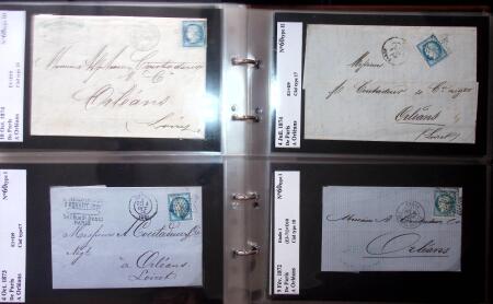 1849-1900 Près de 350 lettres classiques à la pièce,