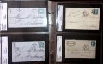1849-1900 Près de 350 lettres classiques à la pièce,