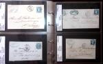 1849-1900 Près de 350 lettres classiques à la pièce,