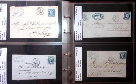 1849-1900 Près de 350 lettres classiques à la pièce,