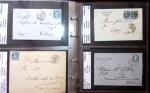 1849-1900 Près de 350 lettres classiques à la pièce,