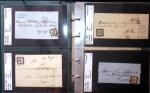 1849-1900 Près de 350 lettres classiques à la pièce,