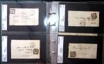 1849-1900 Près de 350 lettres classiques à la pièce,