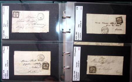 1849-1900 Près de 350 lettres classiques à la pièce,