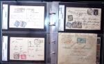1849-1900 Près de 350 lettres classiques à la pièce,