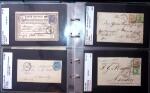 1849-1900 Près de 350 lettres classiques à la pièce,