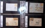 1849-1900 Près de 350 lettres classiques à la pièce,