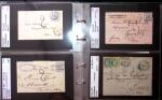 1849-1900 Près de 350 lettres classiques à la pièce,