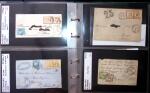1849-1900 Près de 350 lettres classiques à la pièce,