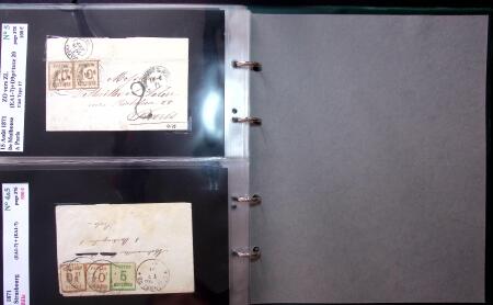 1849-1900 Près de 350 lettres classiques à la pièce,