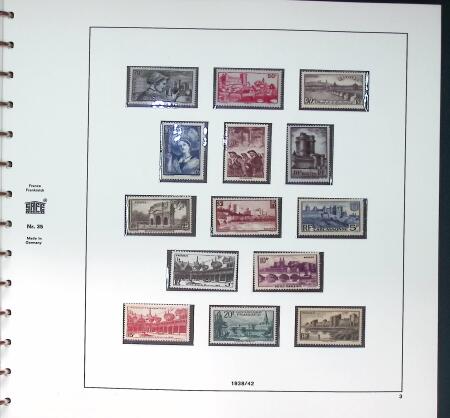1849-1999 Collection de France en 6 albums, bien avancée