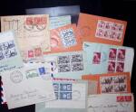 1900-50, Lot de 126 lettres de France et colonies dont