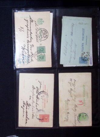 1880-1920, Lot of 294 postal stationery from Serbia,