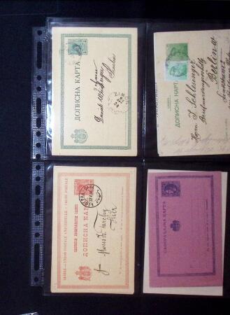 1880-1920, Lot of 294 postal stationery from Serbia,
