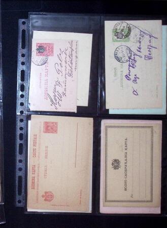1880-1920, Lot of 294 postal stationery from Serbia,