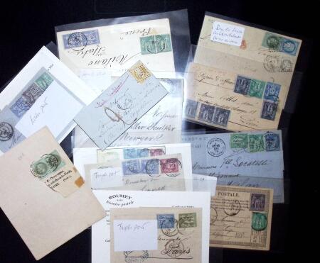 1849-1920, Bel ensemble de lettres de France, principalement
