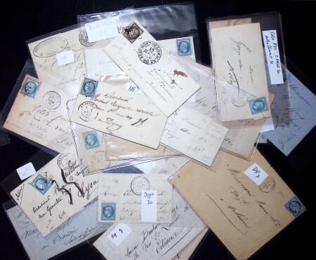 1849-1920, Bel ensemble de lettres de France, principalement