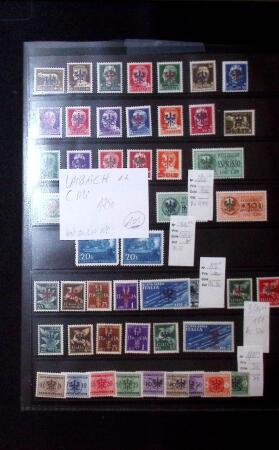 1920-50, Attractive selection on stockpages of Montenegro,