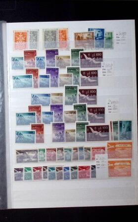 1920-50, Attractive selection on stockpages of Montenegro,