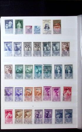 1920-50, Attractive selection on stockpages of Montenegro,