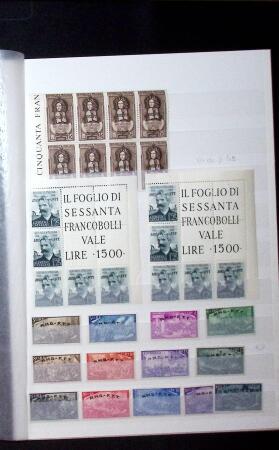 1920-50, Attractive selection on stockpages of Montenegro,