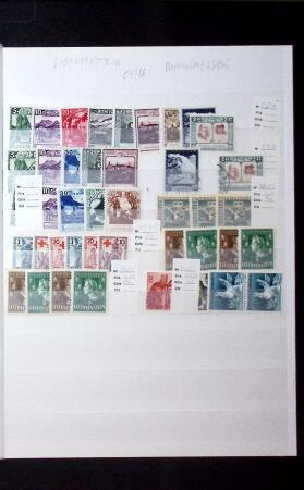 1920-50, Attractive selection on stockpages of Montenegro,
