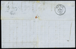 N°23 OBL CAD bleu "3e Paris 8 (60)" (1863) répété