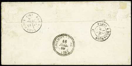N°28 + 29 OBL étoile + CAD "Paris R. Cardinal