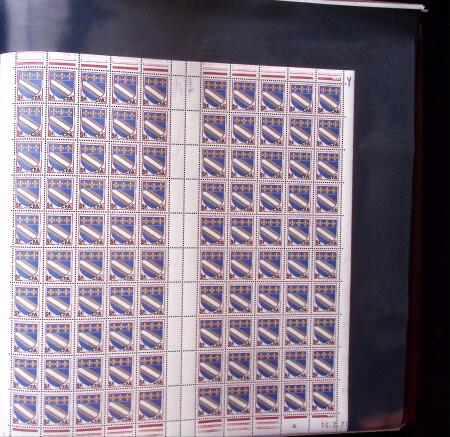 1961-1974 Collection de feuille entière CFA,  en 2