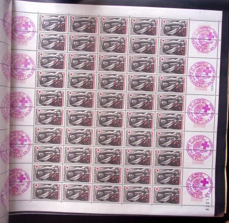 1961-1974 Collection de feuille entière CFA,  en 2