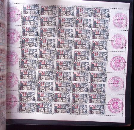 1961-1974 Collection de feuille entière CFA,  en 2