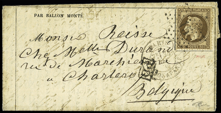 N°30 OBL   étoile 15 + CAD "Paris R. Bonaparte"