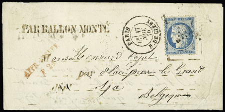 N°37   OBL étoile 24 + CAD "Paris R. de Cléry"