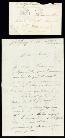 Lettre   militaire avec CAD T17 "Issy-S-Seine (60)"