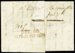 Lettre de Caen (Calvados) 1831 avec cachet rouge "DETAXE"