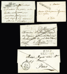 4 lettres : MP "Grancey" (L n°1, 1774, ind 25) +