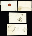 4 lettres : MP "Grancey" (L n°1, 1774, ind 25) +