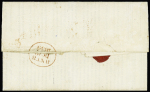 1839 Insurance enquiry, pre-paid, bearing handstamp "Post Paid Metropolitan Life Assurance Society" + red marking "Cornhill 1D Paid" (18 dec 1839), fine